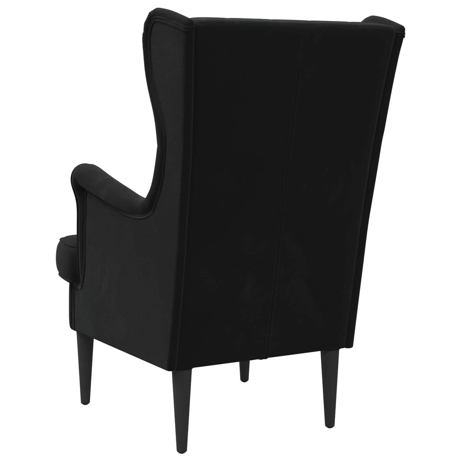 Fauteuil Zwart Fluweel
