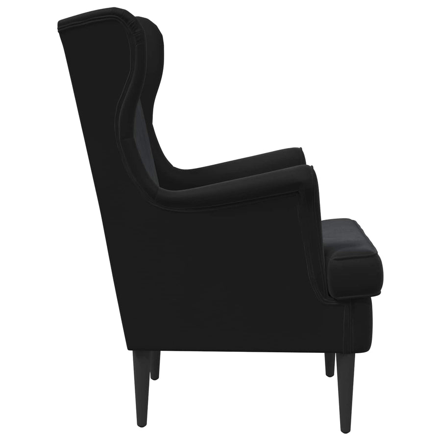 Fauteuil Zwart Fluweel
