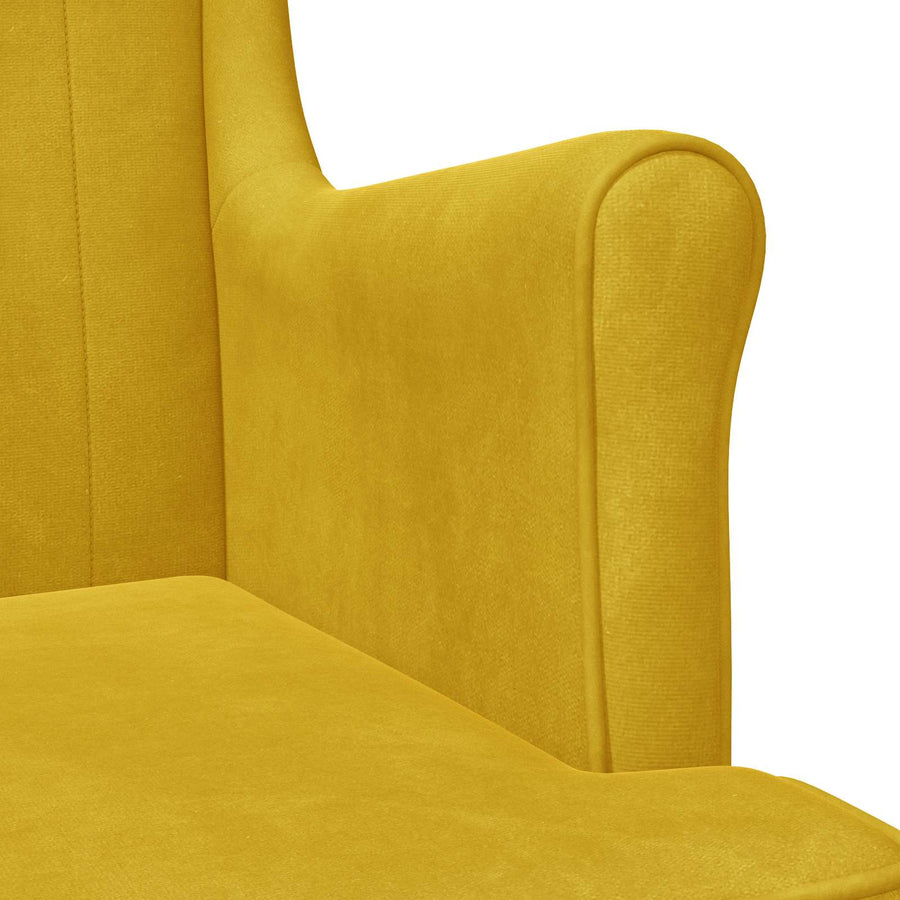 Fauteuil Geel Fluweel