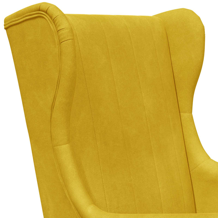 Fauteuil Geel Fluweel