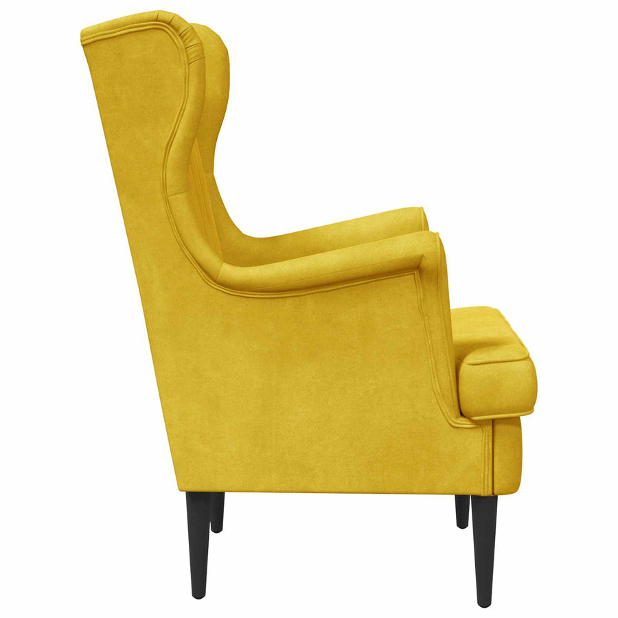Fauteuil Geel Fluweel