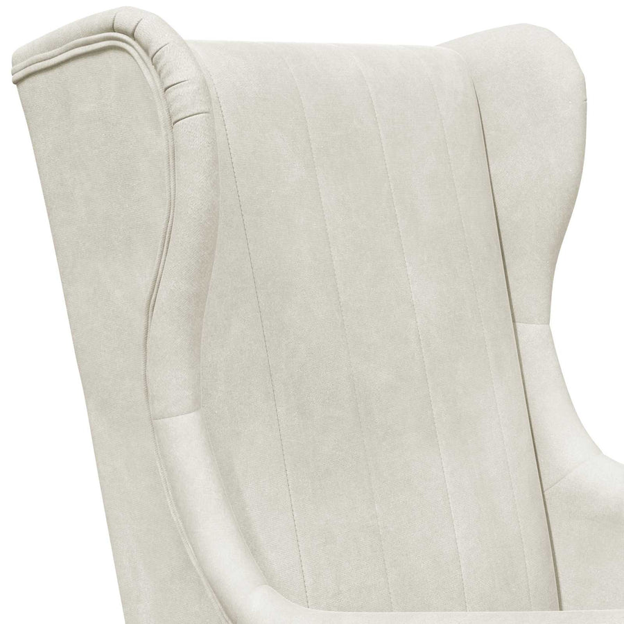 Fauteuil Crème Fluweel
