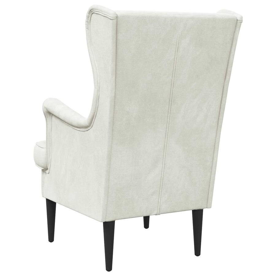 Fauteuil Crème Fluweel