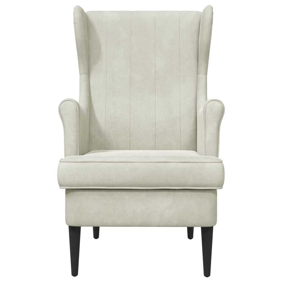 Fauteuil Crème Fluweel