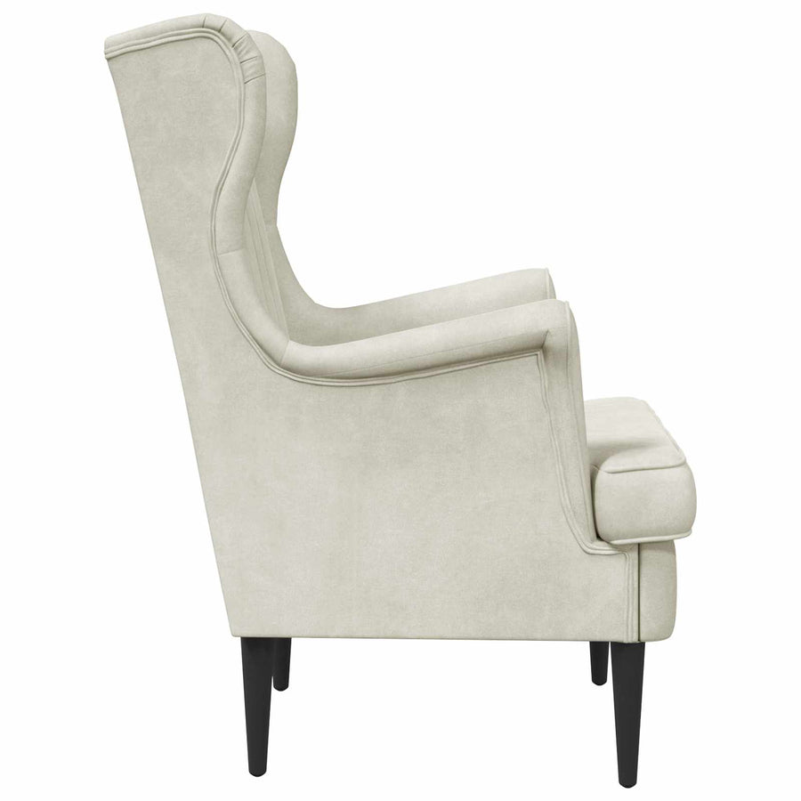 Fauteuil Crème Fluweel