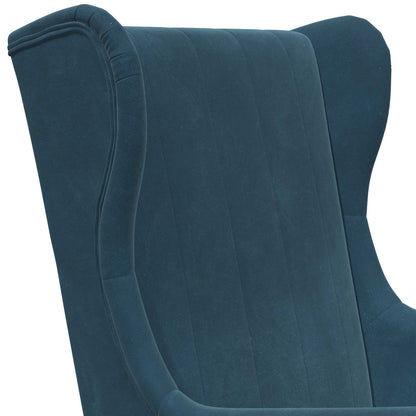 Fauteuil Blauw Fluweel
