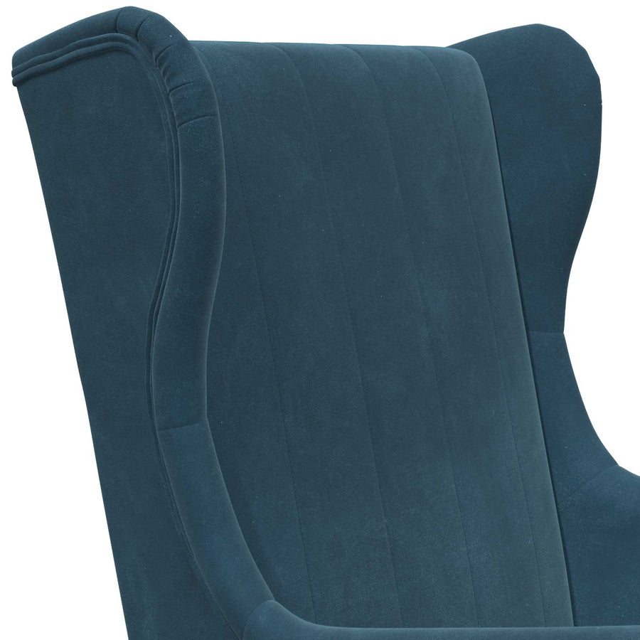 Fauteuil Blauw Fluweel