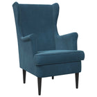 Blue Velvet Armchair