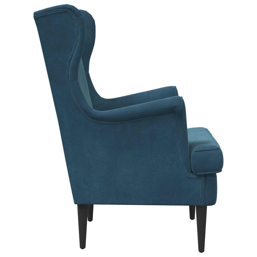 Fauteuil Blauw Fluweel