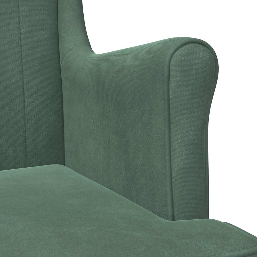 Fauteuil Zeegroen Fluweel