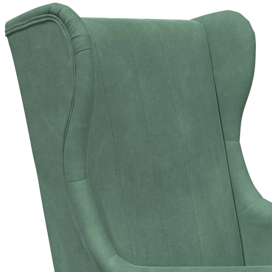 Fauteuil Zeegroen Fluweel