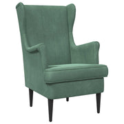 Fauteuil zeegroen fluweel 65x79x100 cm