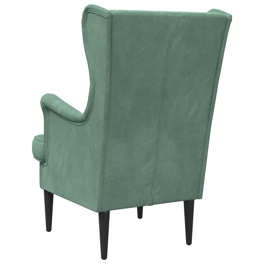 Fauteuil Zeegroen Fluweel