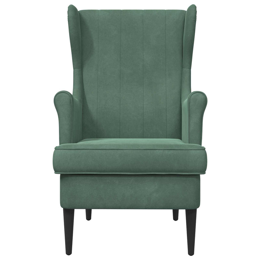Fauteuil Zeegroen Fluweel