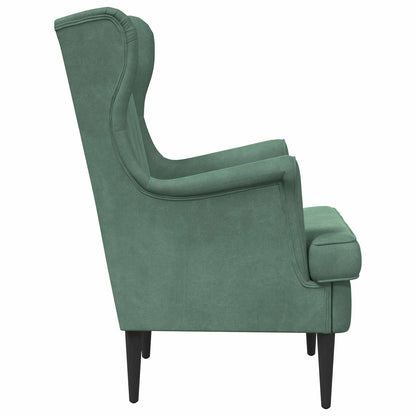 Fauteuil Zeegroen Fluweel