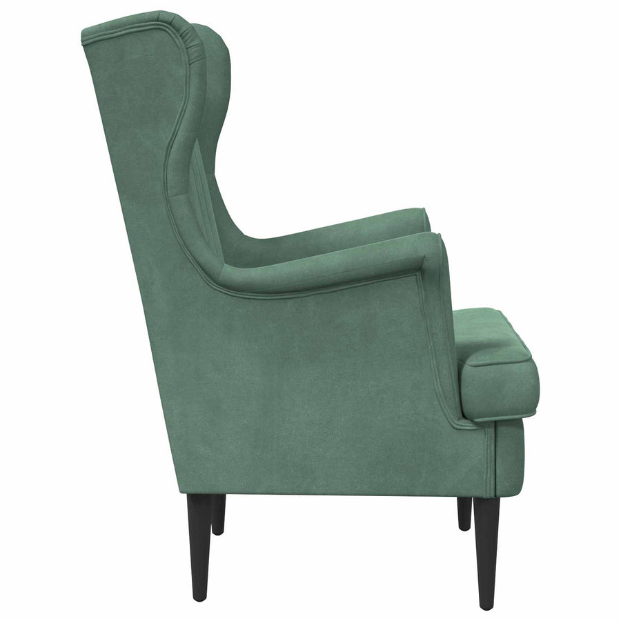 Fauteuil Zeegroen Fluweel