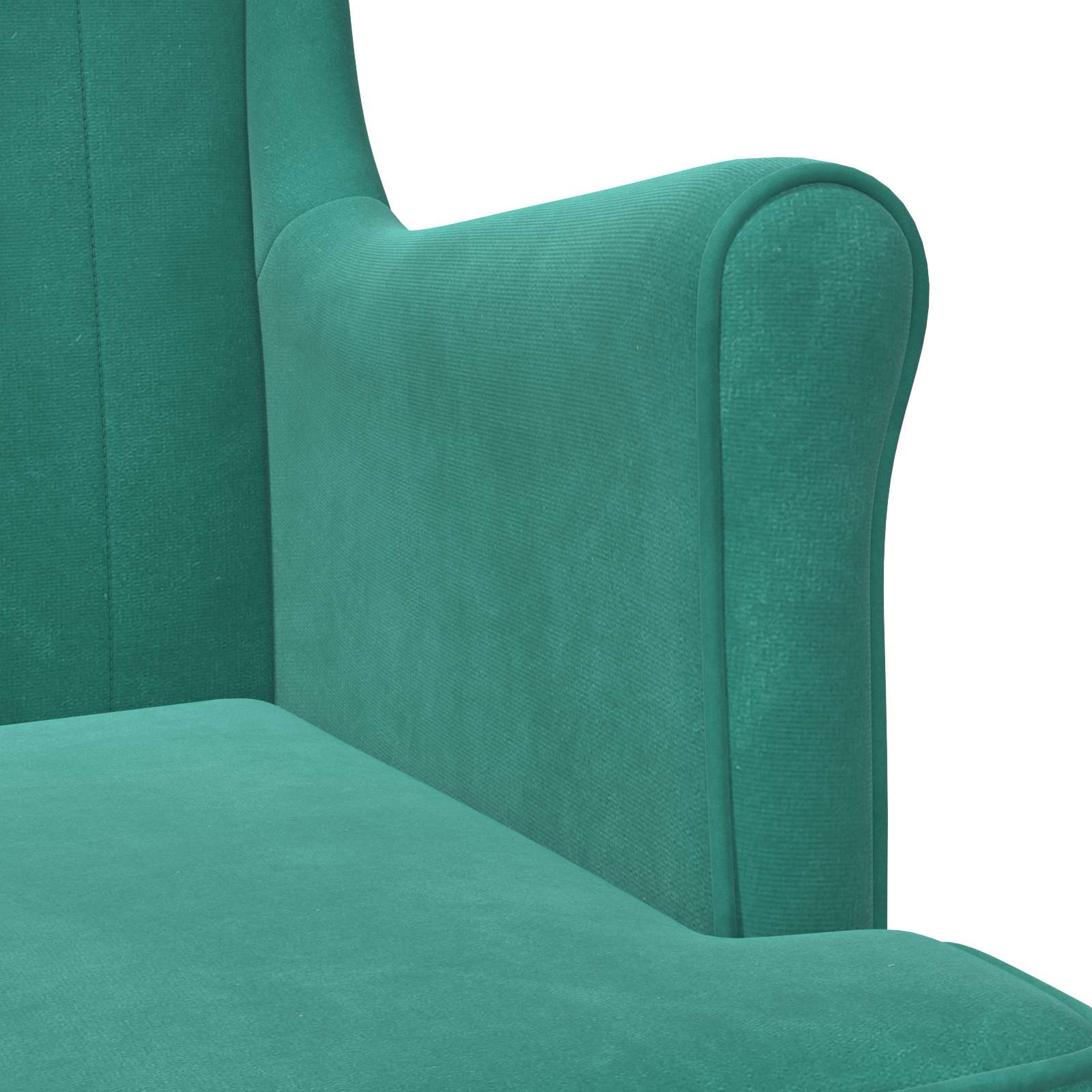 Fauteuil Turquoise Fluweel
