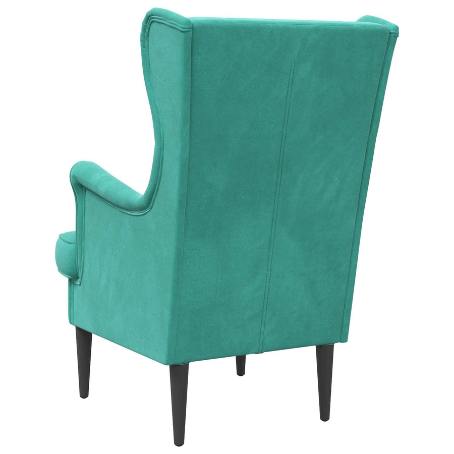 Fauteuil Turquoise Fluweel