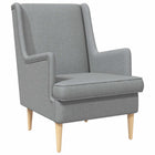 Armchair Light Gray Fabric