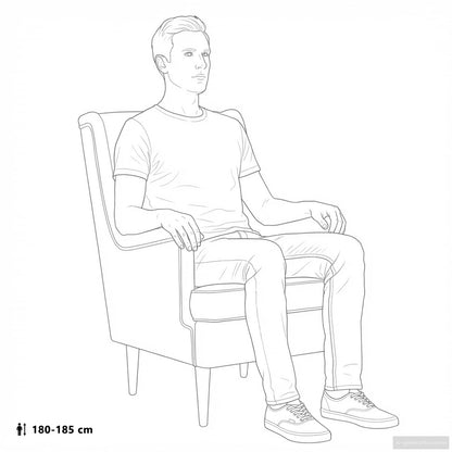 Fauteuil Donkergrijs Stof