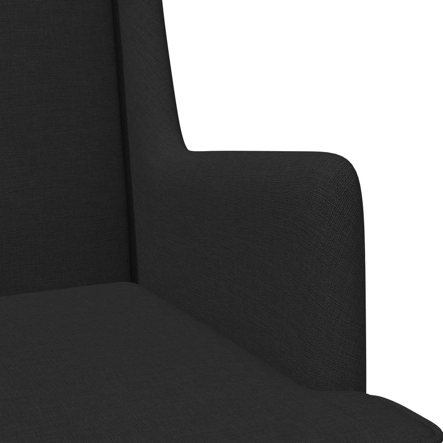 Fauteuil Zwart Stof