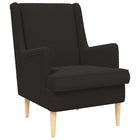 Armchair Black Fabric