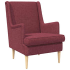 Armchair Wine Red Fabric