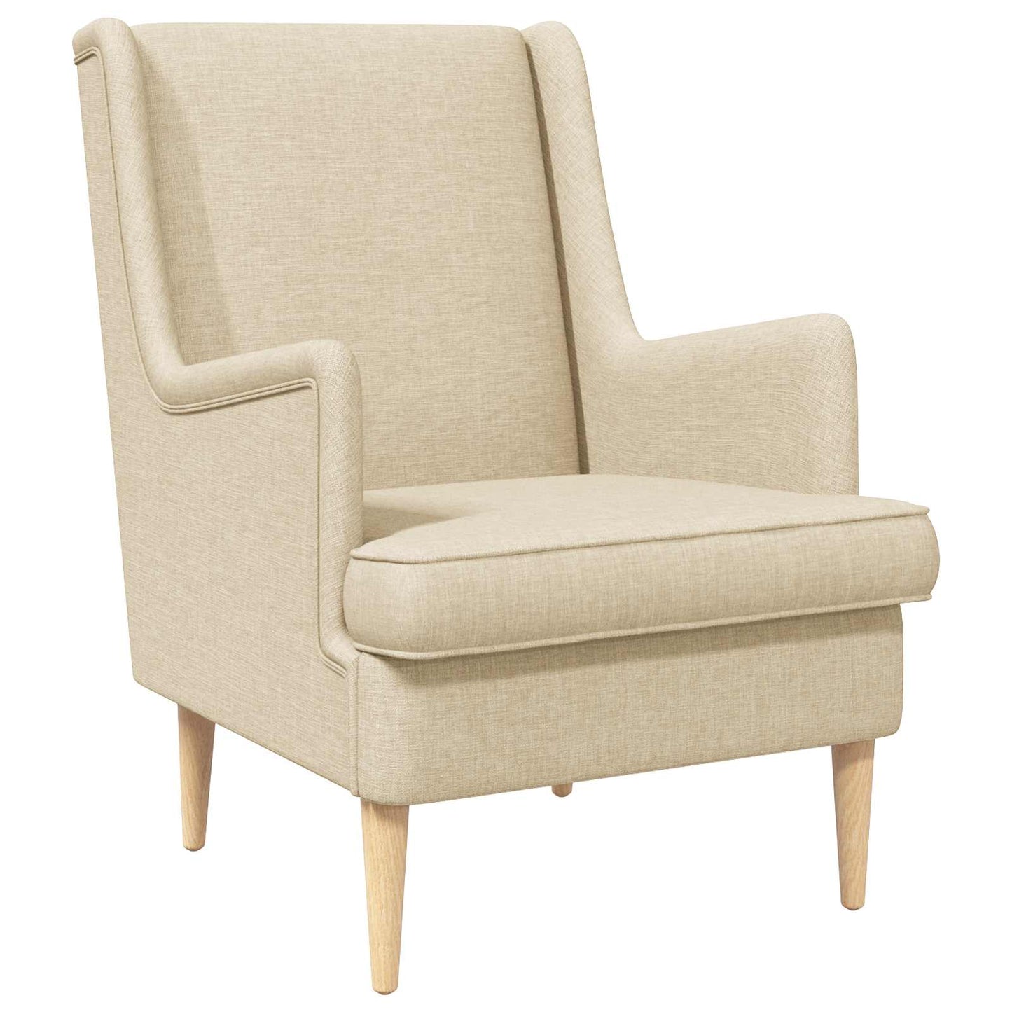Fauteuil Crème Stof