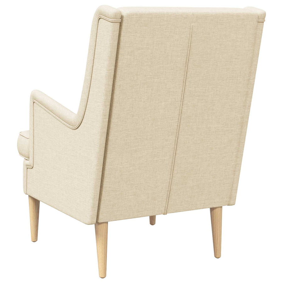 Fauteuil Crème Stof