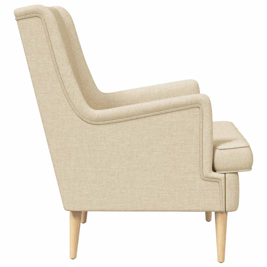 Fauteuil Crème Stof