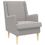 Fauteuil lichtgrijs schapenstof 62x79x90 cm
