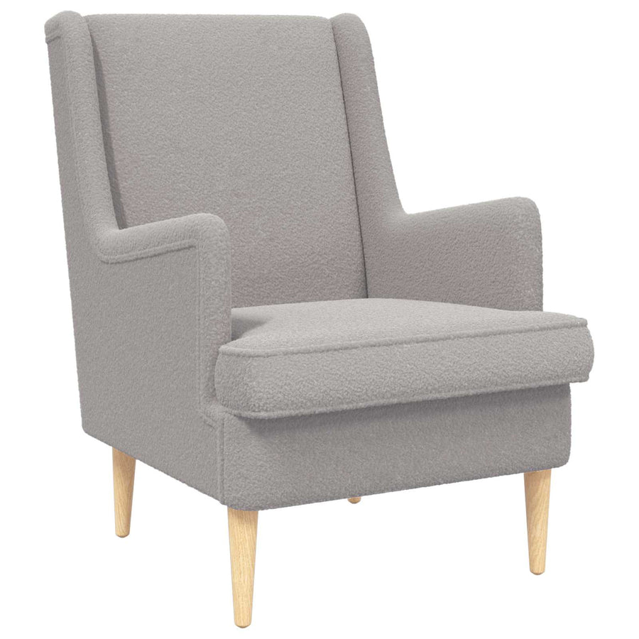 Fauteuil Lichtgrijs Schapenstof