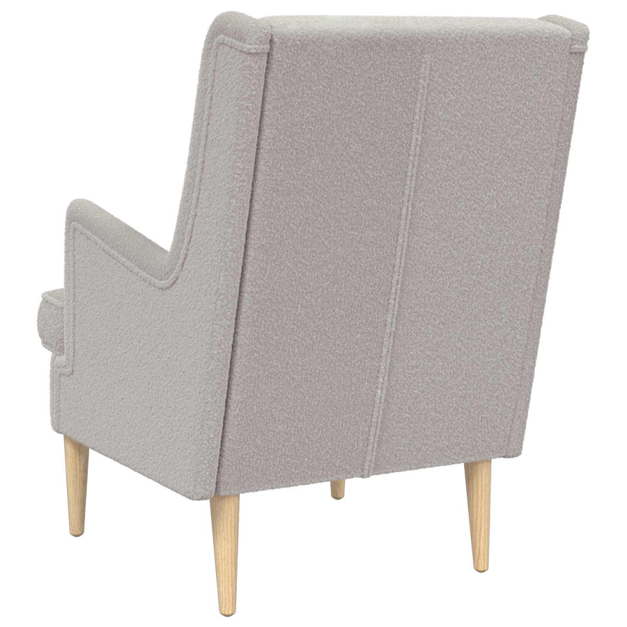 Fauteuil Lichtgrijs Schapenstof