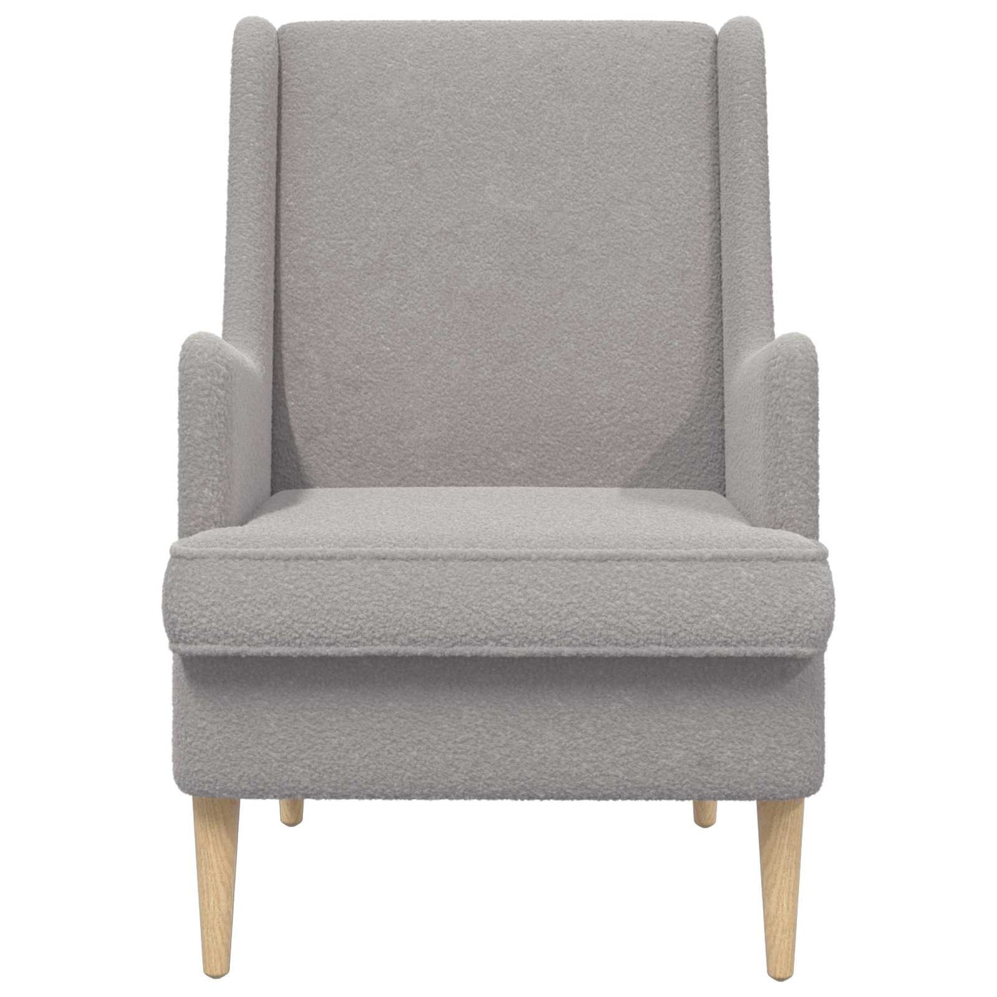 Fauteuil Lichtgrijs Schapenstof