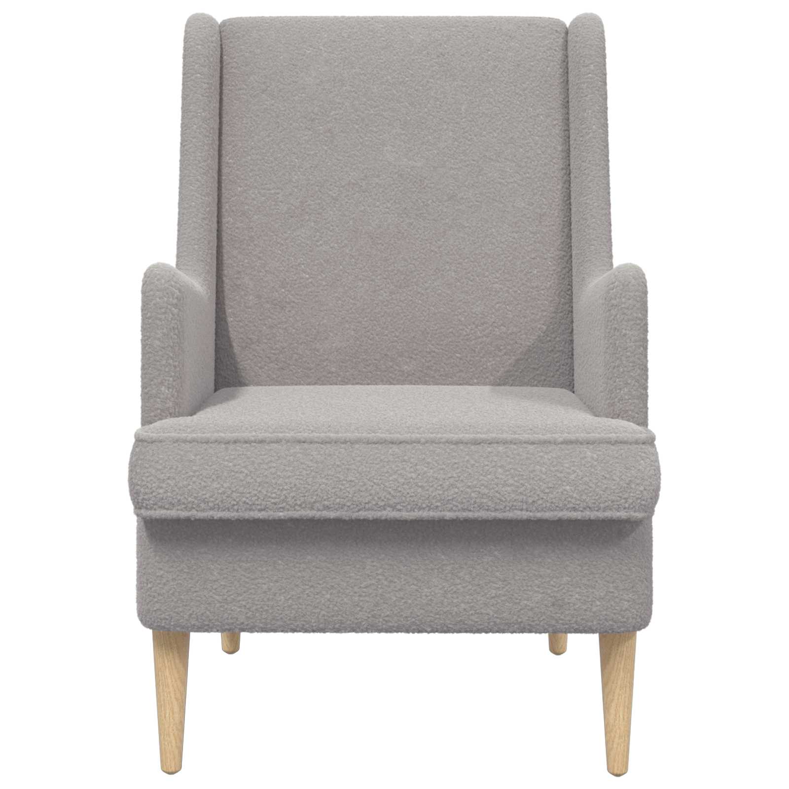 Fauteuil Lichtgrijs Schapenstof
