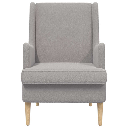 Fauteuil Lichtgrijs Schapenstof