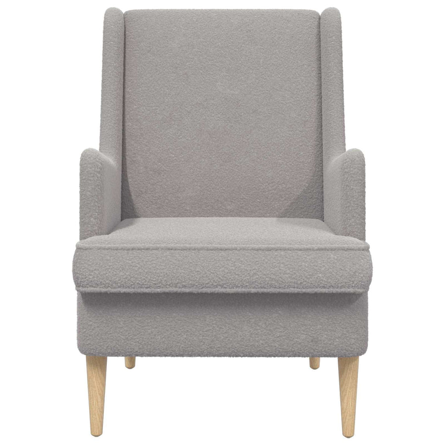 Fauteuil Lichtgrijs Schapenstof
