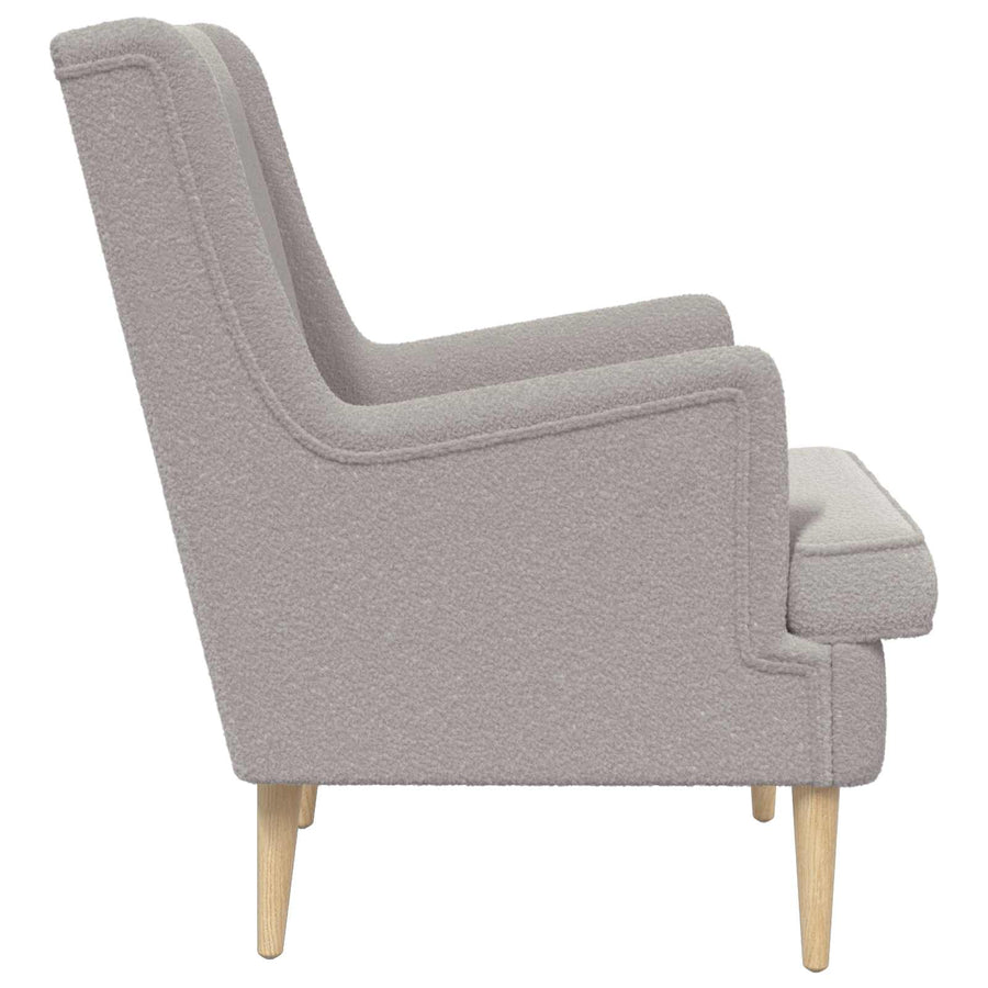 Fauteuil Lichtgrijs Schapenstof