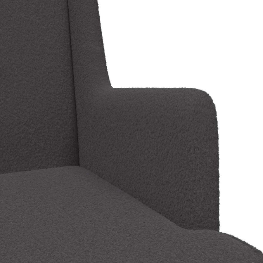 Fauteuil Donkergrijs Schapenstof
