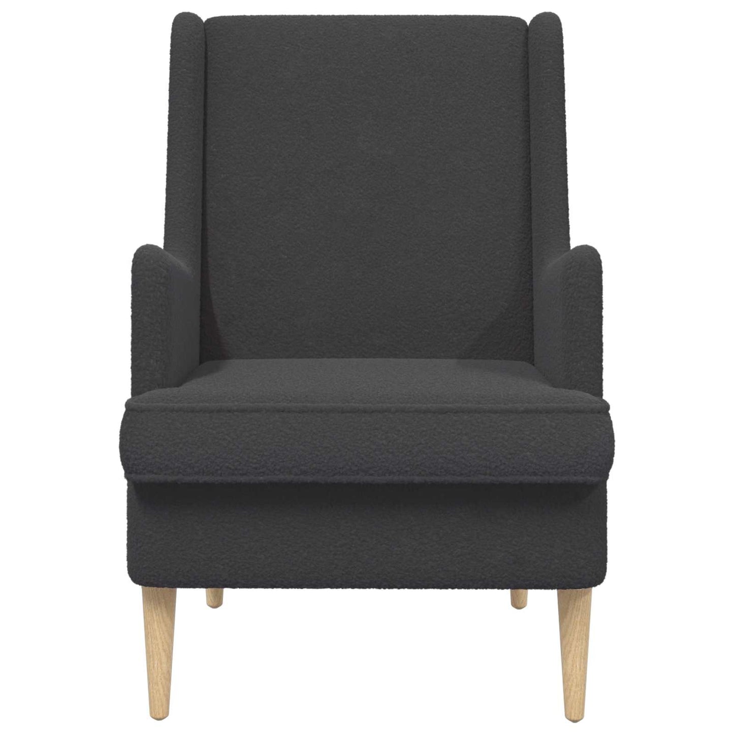 Fauteuil Donkergrijs Schapenstof