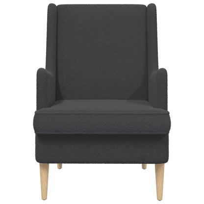 Fauteuil Donkergrijs Schapenstof