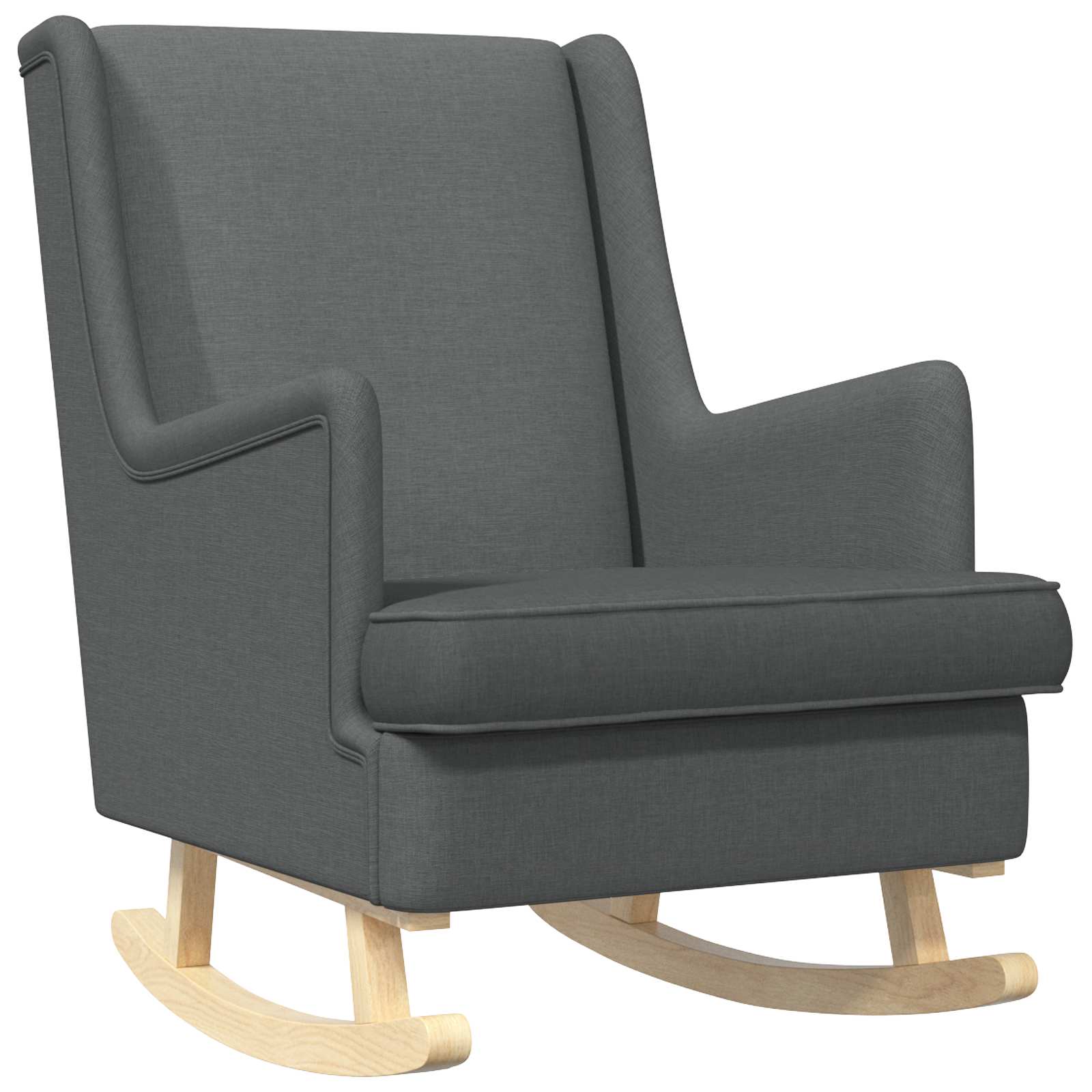 Schommelstoel Donkergrijs 62 x 80 x 85 cm Stof