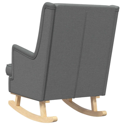 Schommelstoel Donkergrijs 62 x 80 x 85 cm Stof