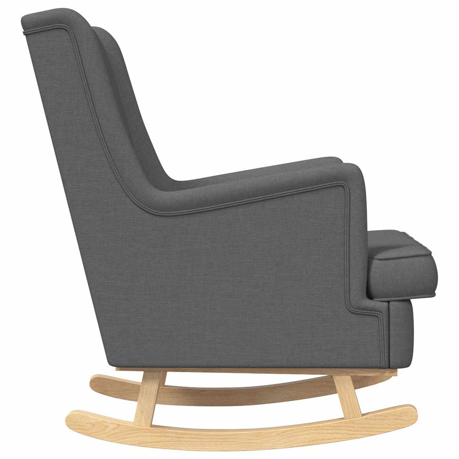 Schommelstoel Donkergrijs 62 x 80 x 85 cm Stof