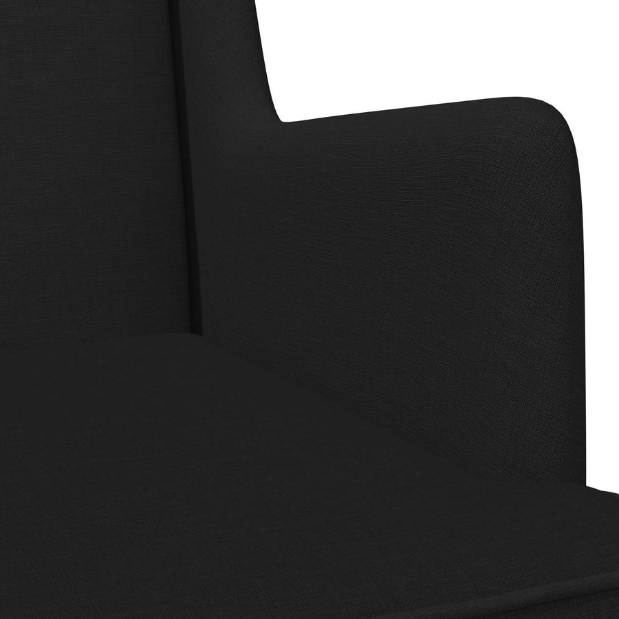 Schommelstoel Zwart 62 x 80 x 85 cm Stof