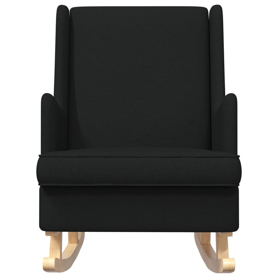 Schommelstoel Zwart 62 x 80 x 85 cm Stof