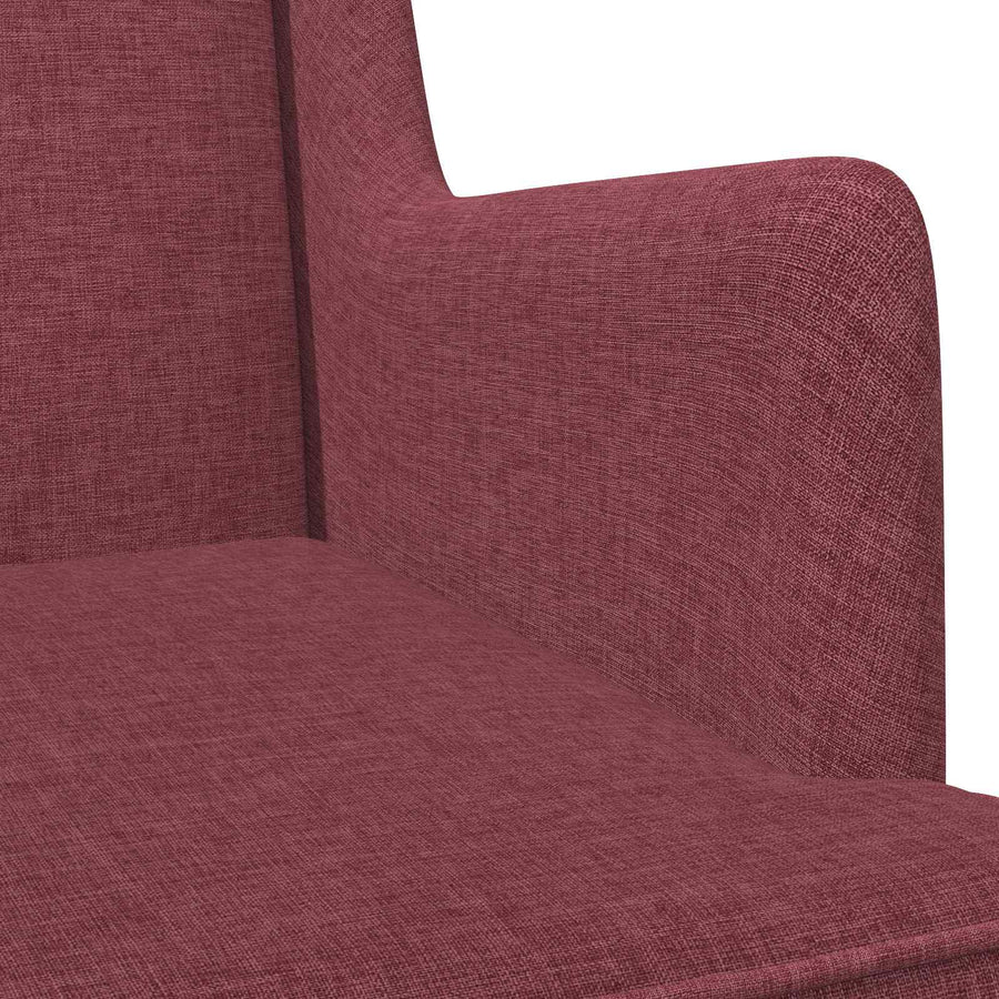 Schommelstoel Wijnrood 62 x 80 x 85 cm Stof
