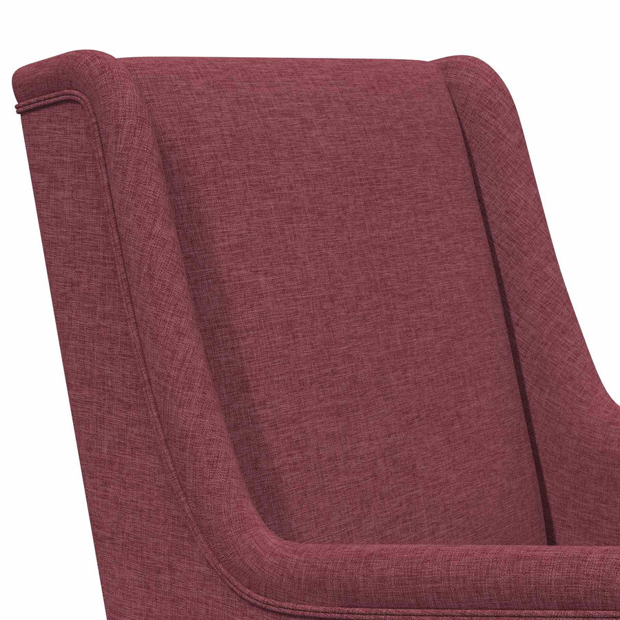 Schommelstoel Wijnrood 62 x 80 x 85 cm Stof
