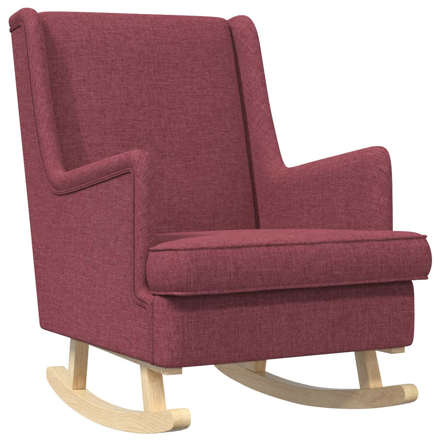 Schommelstoel Wijnrood 62 x 80 x 85 cm Stof