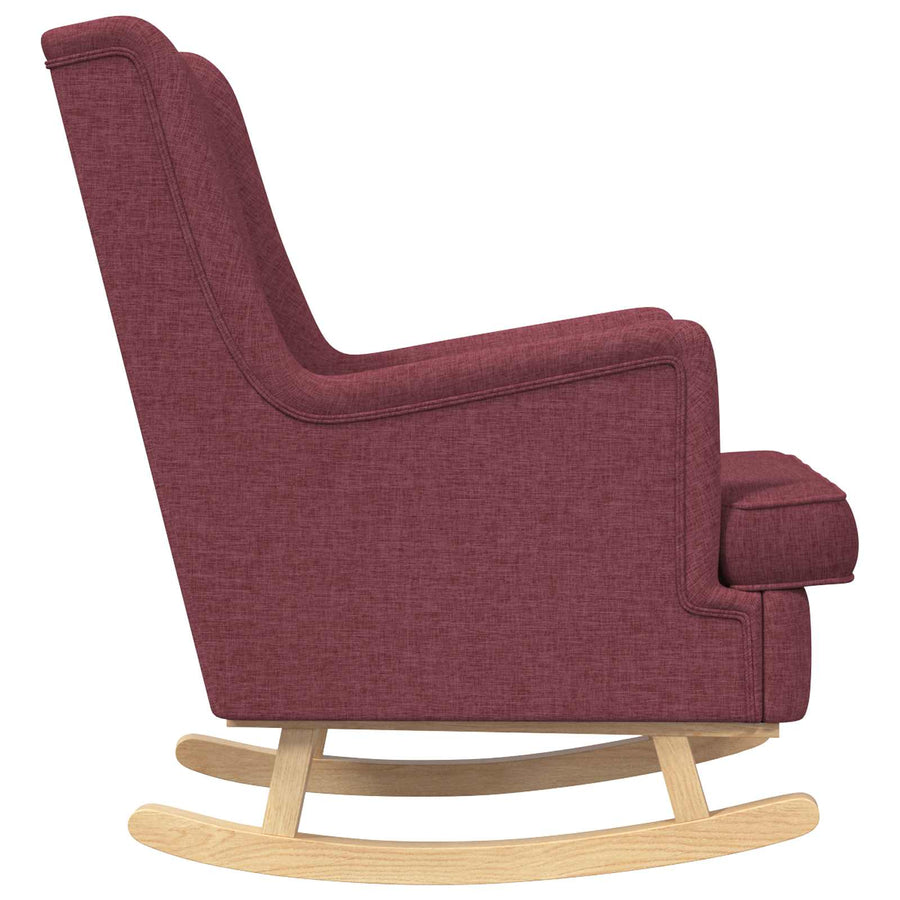 Schommelstoel Wijnrood 62 x 80 x 85 cm Stof